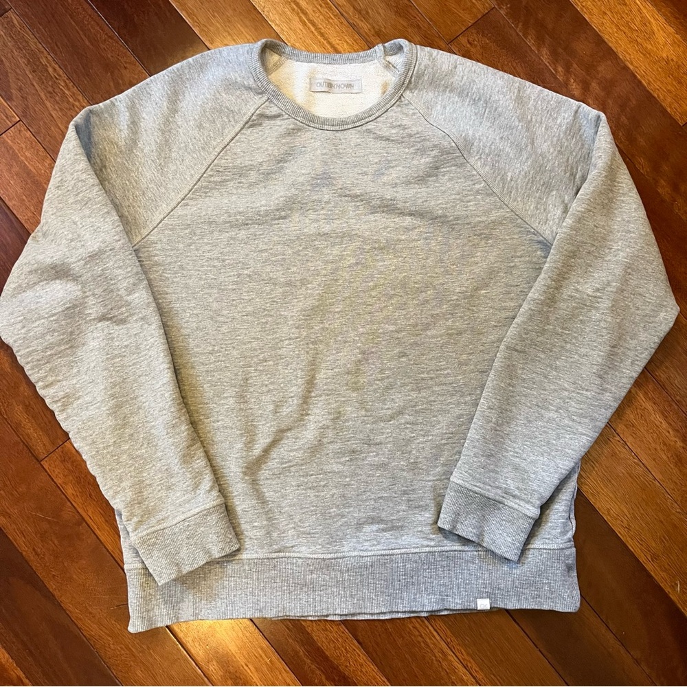 Outerknown Gray Crewneck Sweatshirt Organic Cotton Large